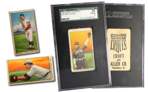 1909 E92 Croft's Candy Baseball Cards 