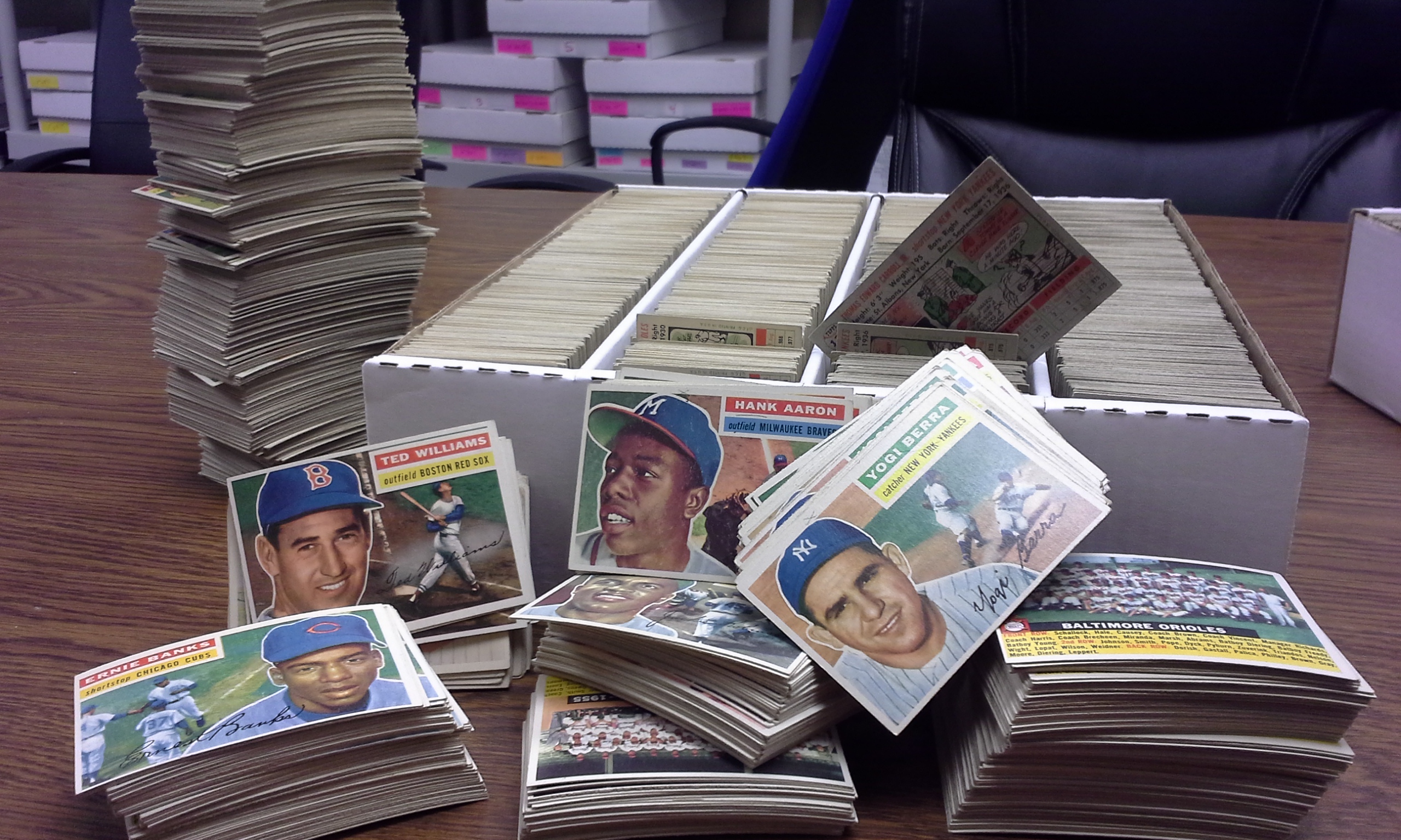 A collection of Vintage Baseball Cards