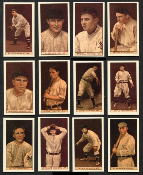 1912 T207 Reprints T207 REPRINT New York Giants Team Set