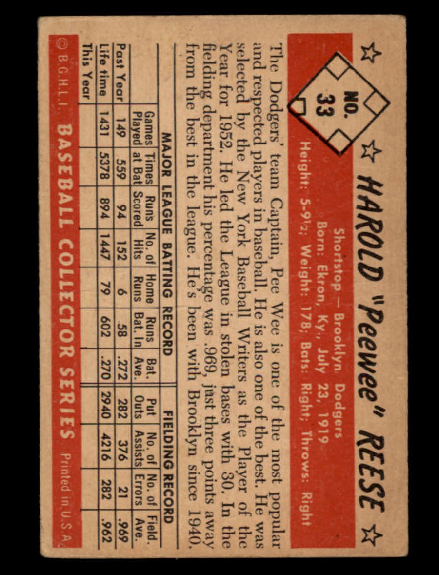 1953 Bowman Color Baseball Complete Set