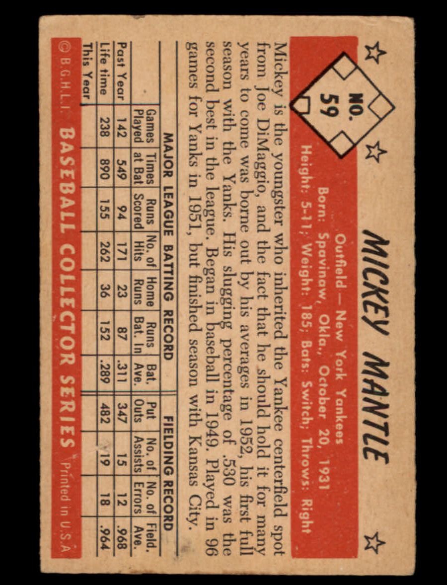 1953 Bowman Color Baseball Complete Set