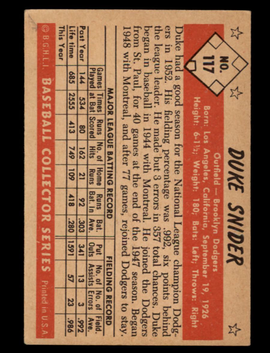 1953 Bowman Color Baseball Complete Set
