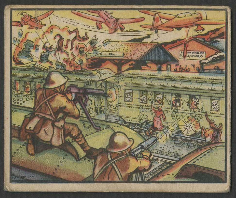 1938 Gum, Inc. Gum Inc. Horrors of War Near Complete Set (277/288)
