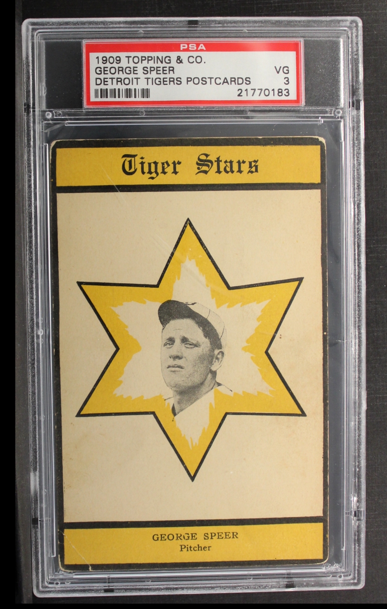 1909 Topping and Co. Topping and Company Detroit Tigers Baseball Card Postcards Near Complete Set