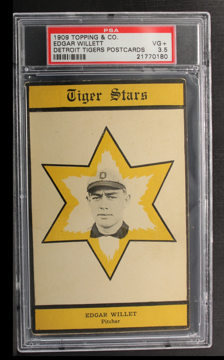 1909 Topping and Co. Topping and Company Detroit Tigers Baseball Card Postcards Near Complete Set
