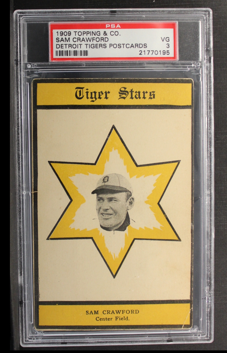1909 Topping and Co. Topping and Company Detroit Tigers Baseball Card Postcards Near Complete Set