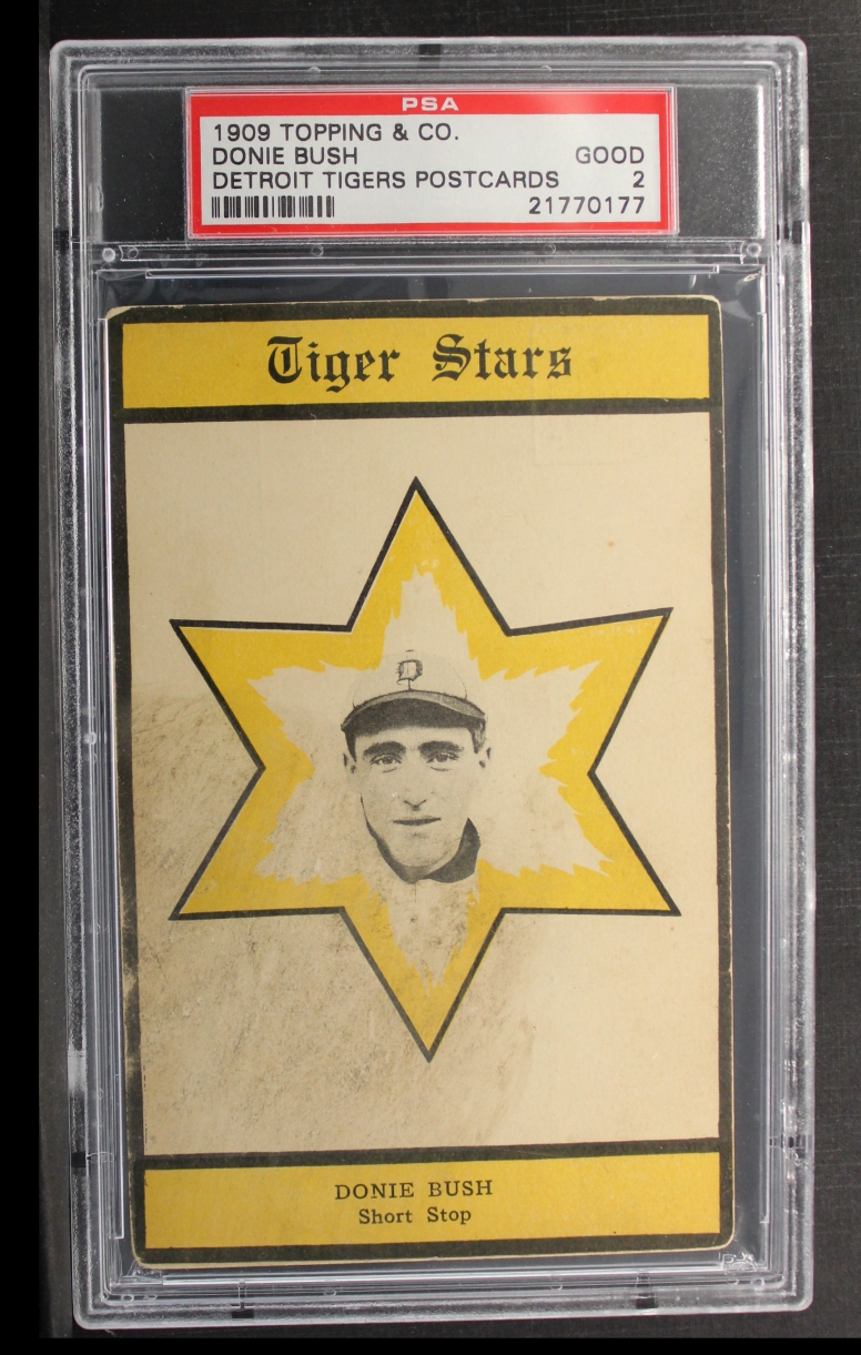 1909 Topping and Co. Topping and Company Detroit Tigers Baseball Card Postcards Near Complete Set