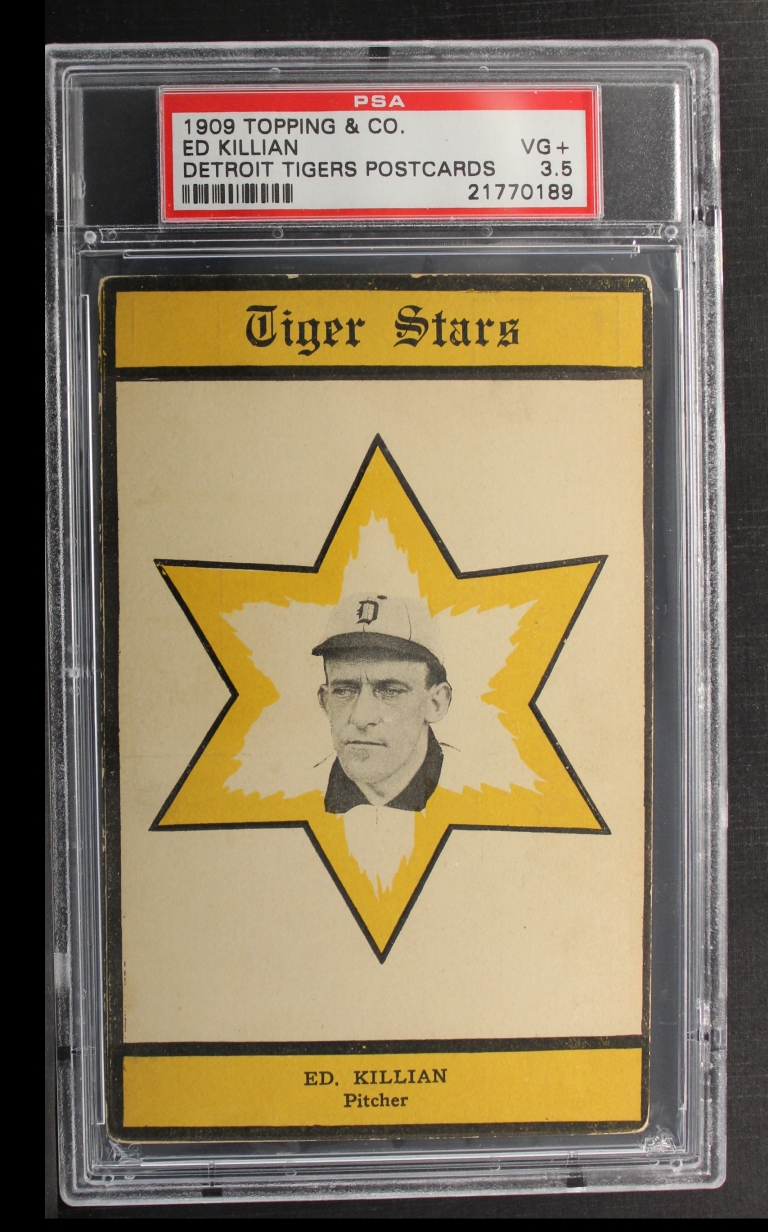 1909 Topping and Co. Topping and Company Detroit Tigers Baseball Card Postcards Near Complete Set