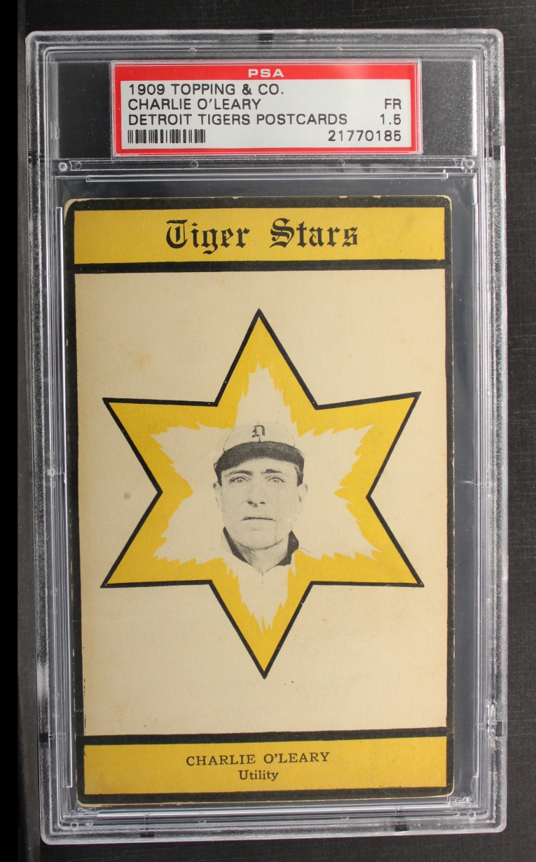 1909 Topping and Co. Topping and Company Detroit Tigers Baseball Card Postcards Near Complete Set
