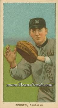 1909 T206 #0 Bill Bergen - Catching