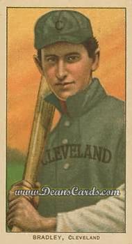 1909 T206 #0 Bill Bradley - Batting