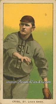 1909 T206 #0 Dode Criss - Follow Thru