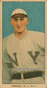 1909 T206 #0 Buck Herzog - Standing N.Y. NL