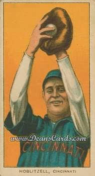 1909 T206 #0 Dick Hoblitzell - Fielding