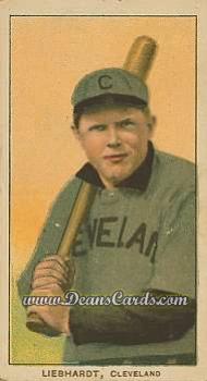 1909 T206 #0 Glenn Liebhardt - Batting