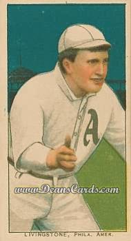 1909 T206 #0 Paddy Livingstone - Fielding
