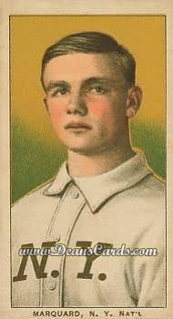 1909 T206 #0 Rube Marquard - Portrait