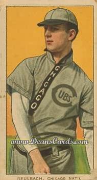 1909 T206 #0 Ed Reulbach - No Glove Showing