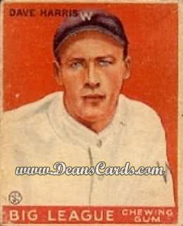 1933 Goudey #9 Dave Harris