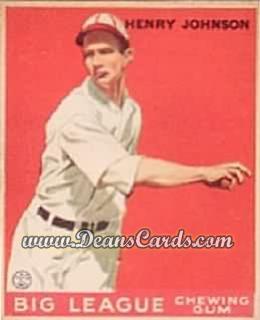 1933 Goudey #14 Henry Johnson