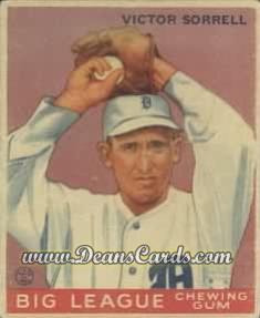 1933 Goudey #15 Vic Sorrell