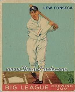 1933 Goudey #43 Lew Fonseca