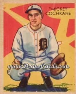1934 Diamond Stars #9 Mickey Cochrane