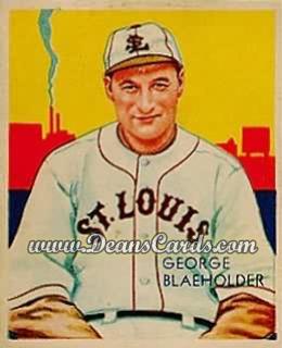 1934 Diamond Stars #13 George Blaeholder