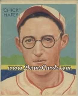 1934 Diamond Stars #18 Chick Hafey