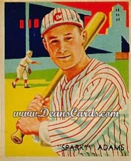 1934 Diamond Stars #24 Earl 'Sparky' Adams