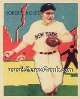 1934 Diamond Stars #29 Red Rolfe