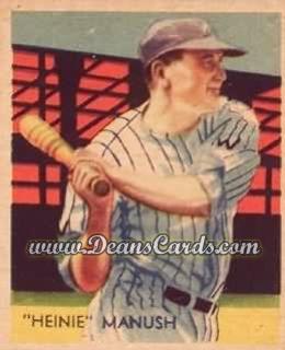 1934 Diamond Stars #30 A Heinie Manush