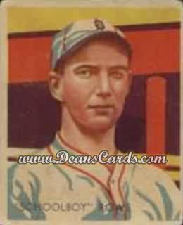 1934 Diamond Stars #33 Schoolboy Rowe