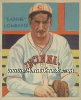 1934 Diamond Stars #36 A Earnie Lombardi