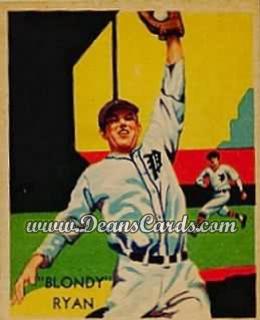 1934 Diamond Stars #40 Blondy Ryan