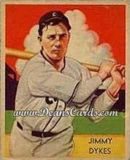 1934 Diamond Stars #42 Jimmy Dykes