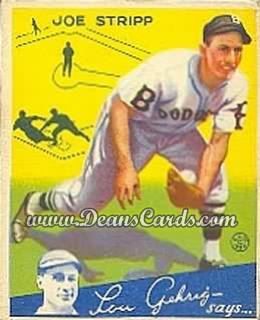 1934 Goudey #46 Joe Stripp