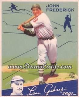 1934 Goudey #47 John Frederick