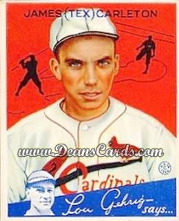 1934 Goudey #48 Tex Carleton