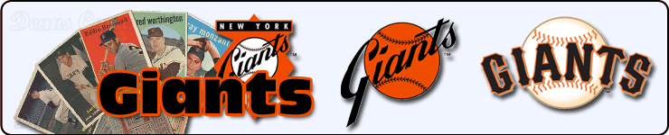 New York Giants & San Francisco Giants Team Sets 